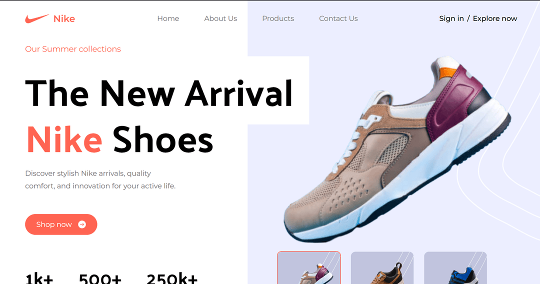 Nike Landing Page