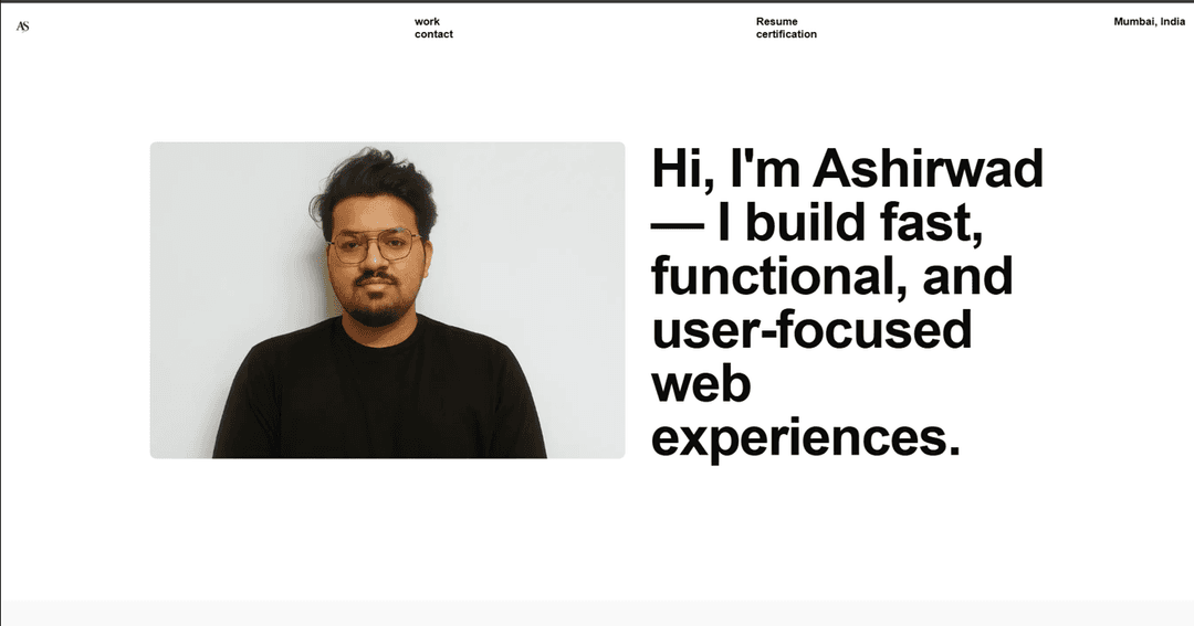 Minimal Portfolio Template